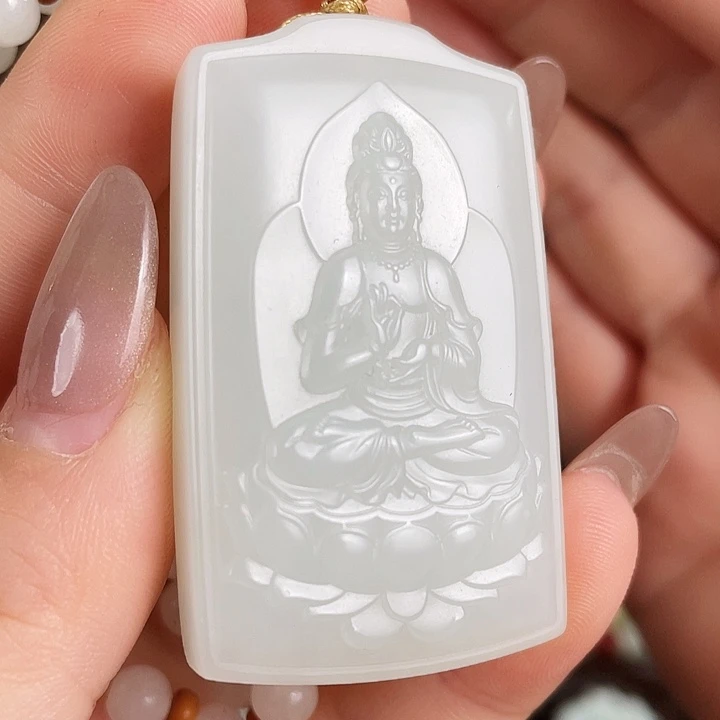 和田玉未镶嵌颈饰定制发货