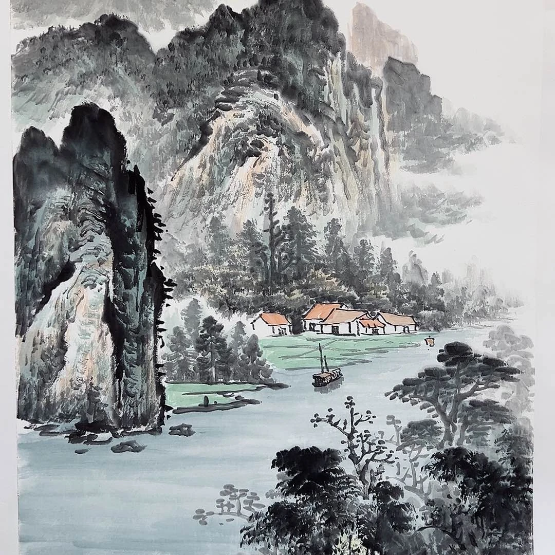书法石老师国画作品