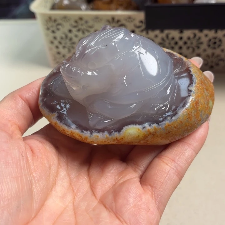 玛瑙/玉髓未镶嵌吊坠(不含链)