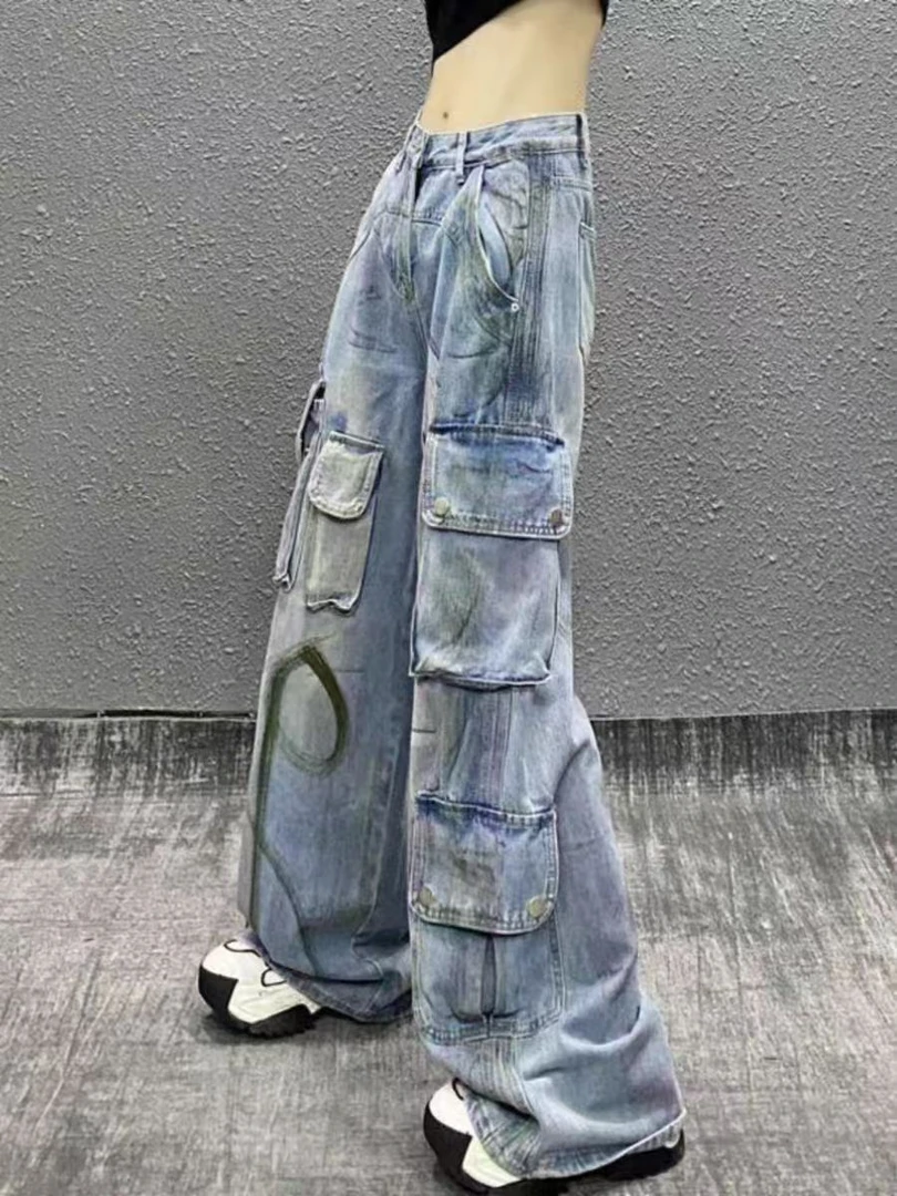 显瘦夏季连体背带裤宽松韩版裤子大码牛仔小个子减龄休闲时尚运动