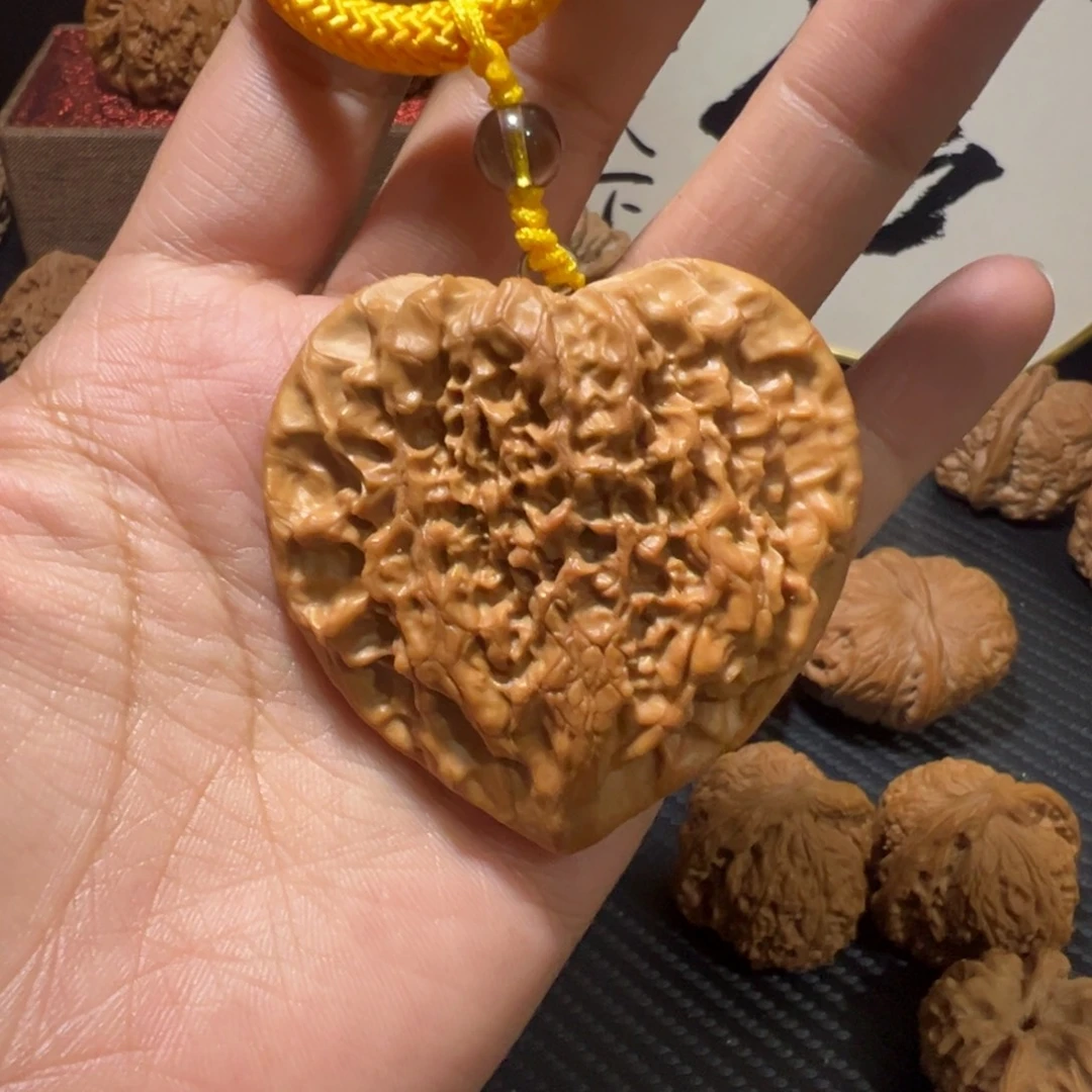 稚***终核桃官帽爱心夹板牌牌