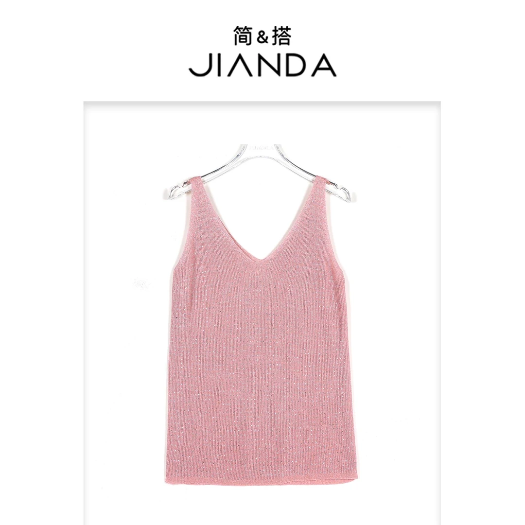 简&搭【千屿Sheila】重工水钻背心251-BX/0226-2590