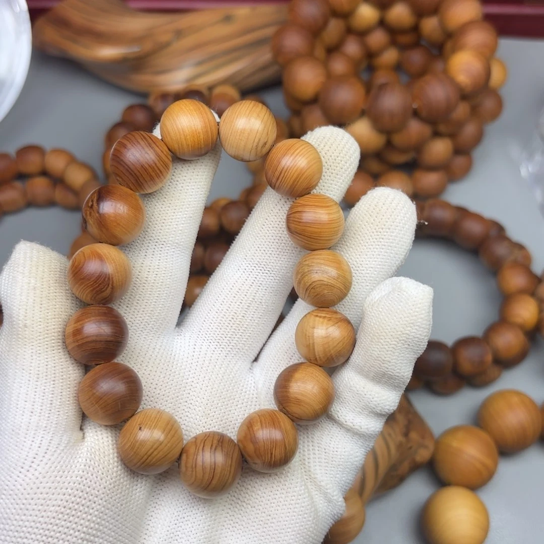 柏木1.5尺寸低抛红油瑕疵珠