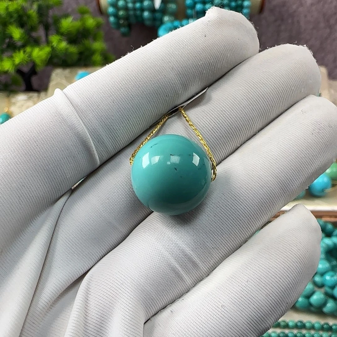 绿松石未镶嵌14.8mm