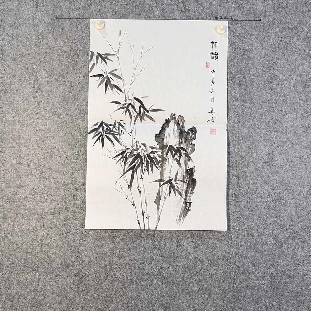 国画179 花鸟在树丛的顶端鸣叫叫声