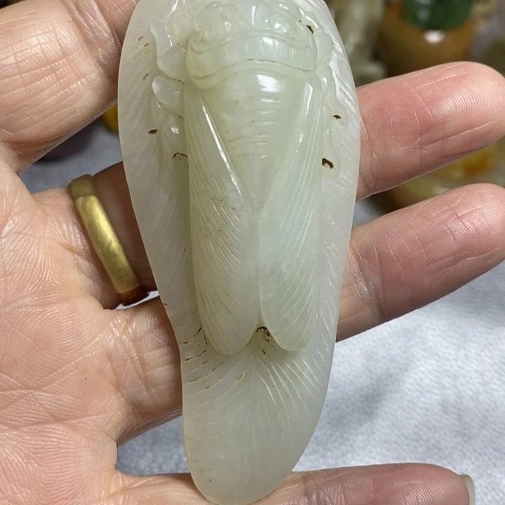 和田玉（糖玉）颈饰未镶嵌用****6