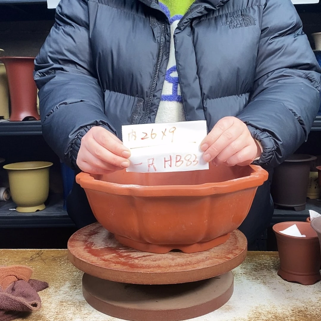 紫砂紫砂花盆一只HB83