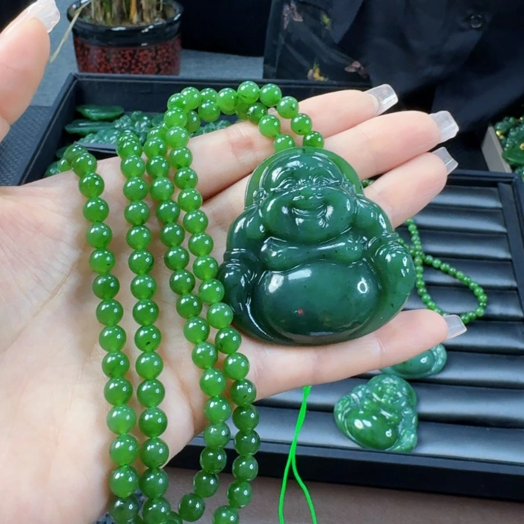 和田玉（碧玉）未镶嵌颈饰50