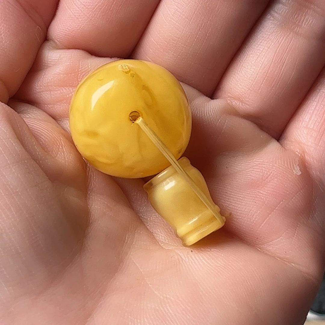 蜜蜡颈饰未镶嵌藏地朵朵蜜蜡三通