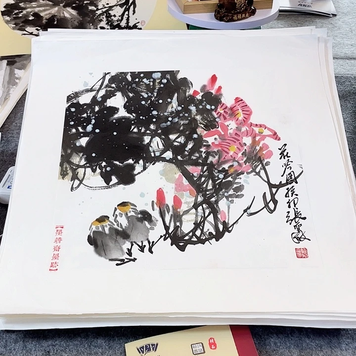 国画张圣敏先生纯手绘作品