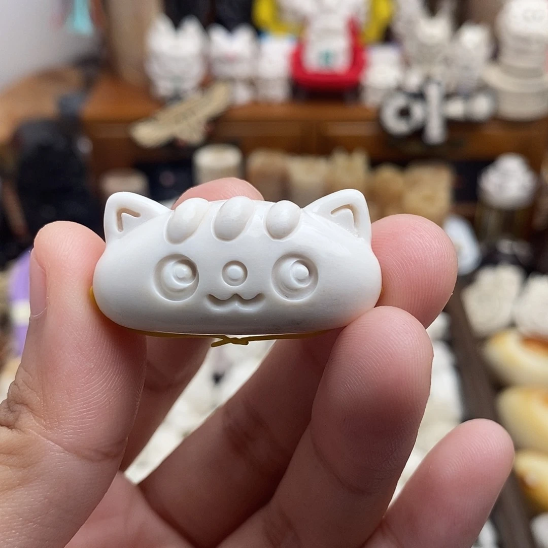鹿骨把件c8面包猫