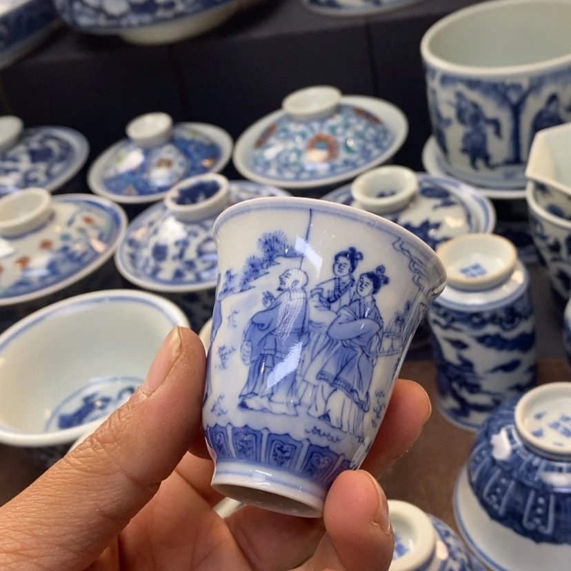 【闪购商品】景德镇青花主人杯