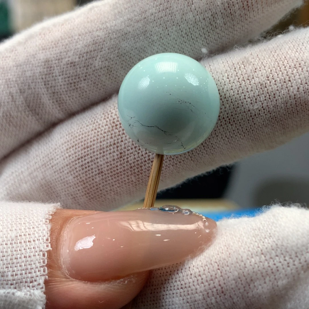 绿松石未镶嵌挂件