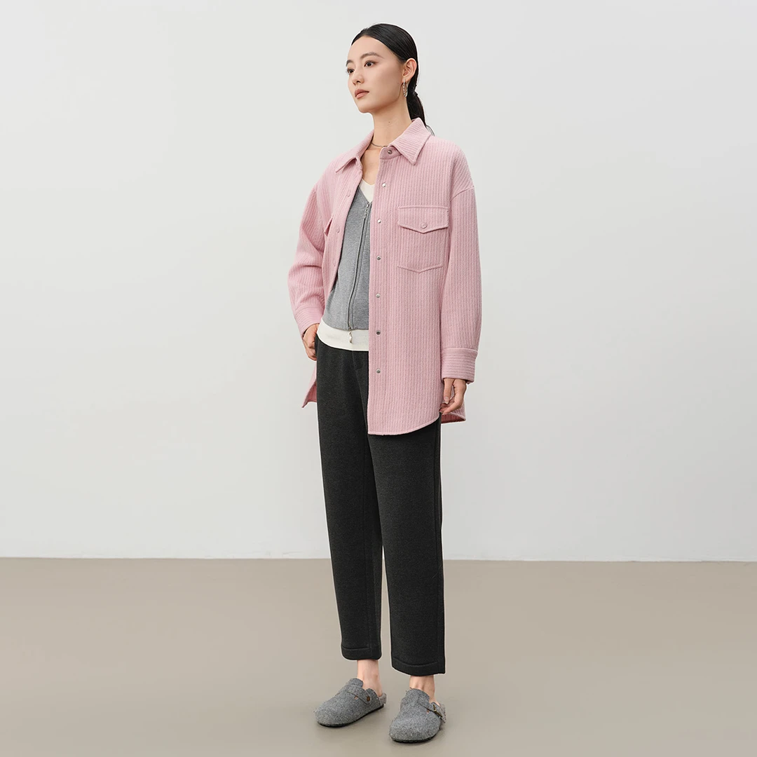 GOOBGS衬衫式夹克外套气质高级感宽松休闲开衫上衣G3455060