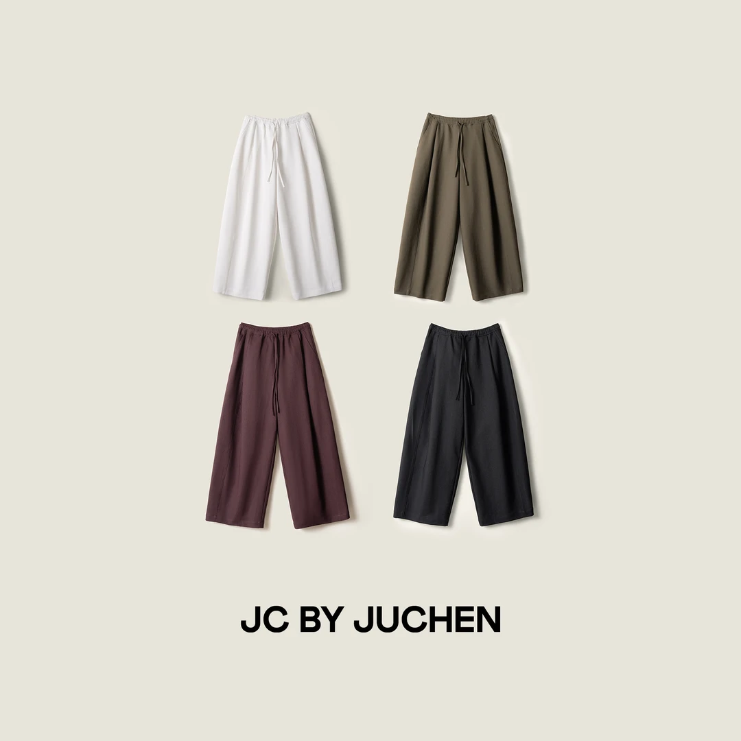 “品牌符号之姿”秋冬baggy微弧悬浮宽松直筒裤FW085012抖音双11