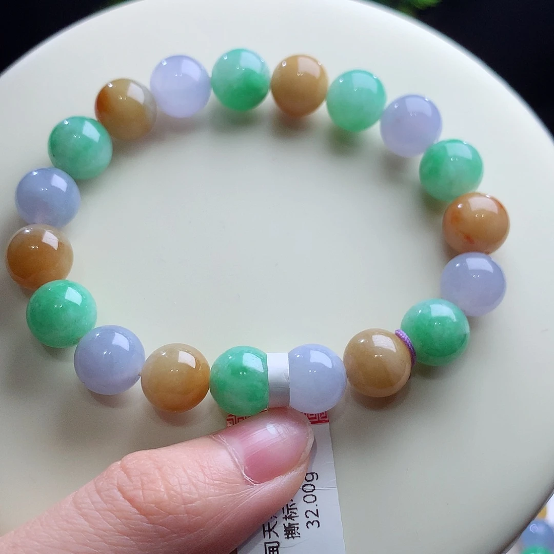 翡翠未镶嵌手串卡10