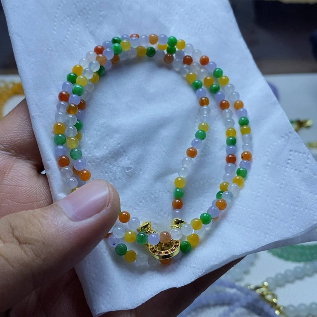 定制翡翠未镶嵌缅甸翡翠a货卡3.8