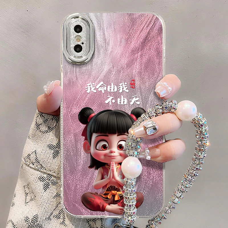 适用于【苹果】XSMax创意我命由我不由天防摔精孔羽纱手机壳