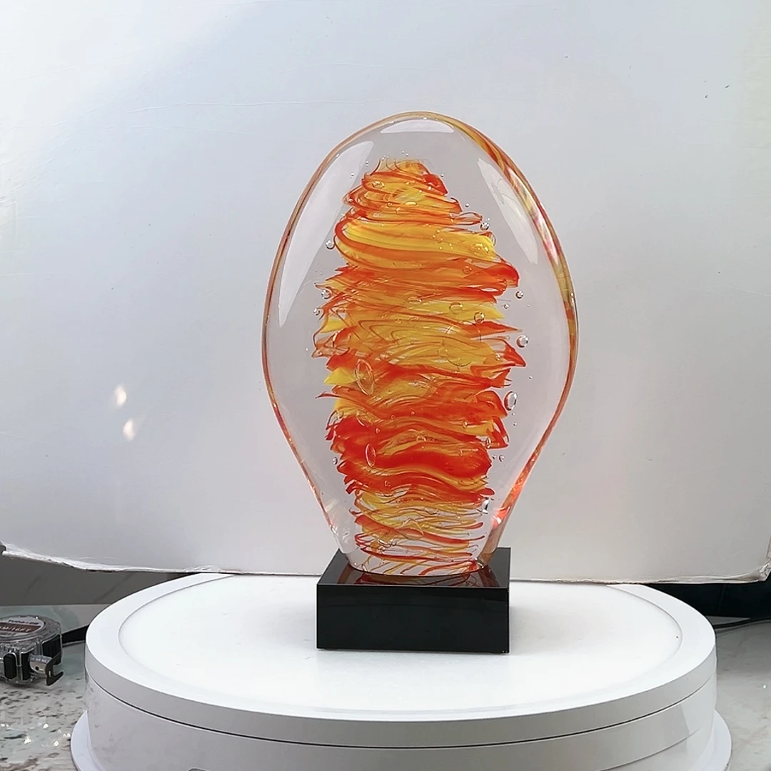 茶盏琉璃水晶摆件