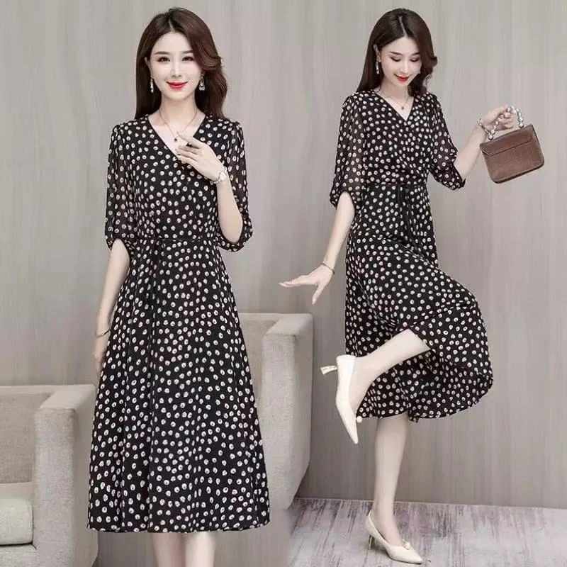 短袖大码碎花显瘦夏季宽松韩版遮肚