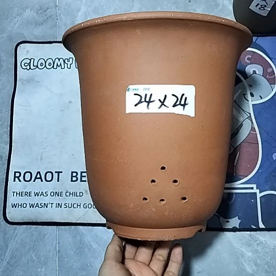 紫砂红泥特大金钟一个