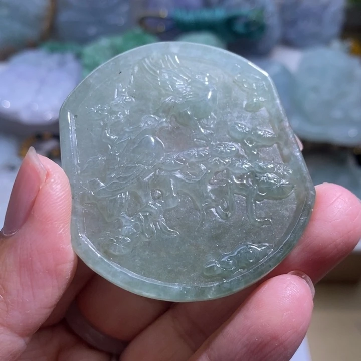 【闪购商品】颈饰未镶嵌翡翠喜上眉梢