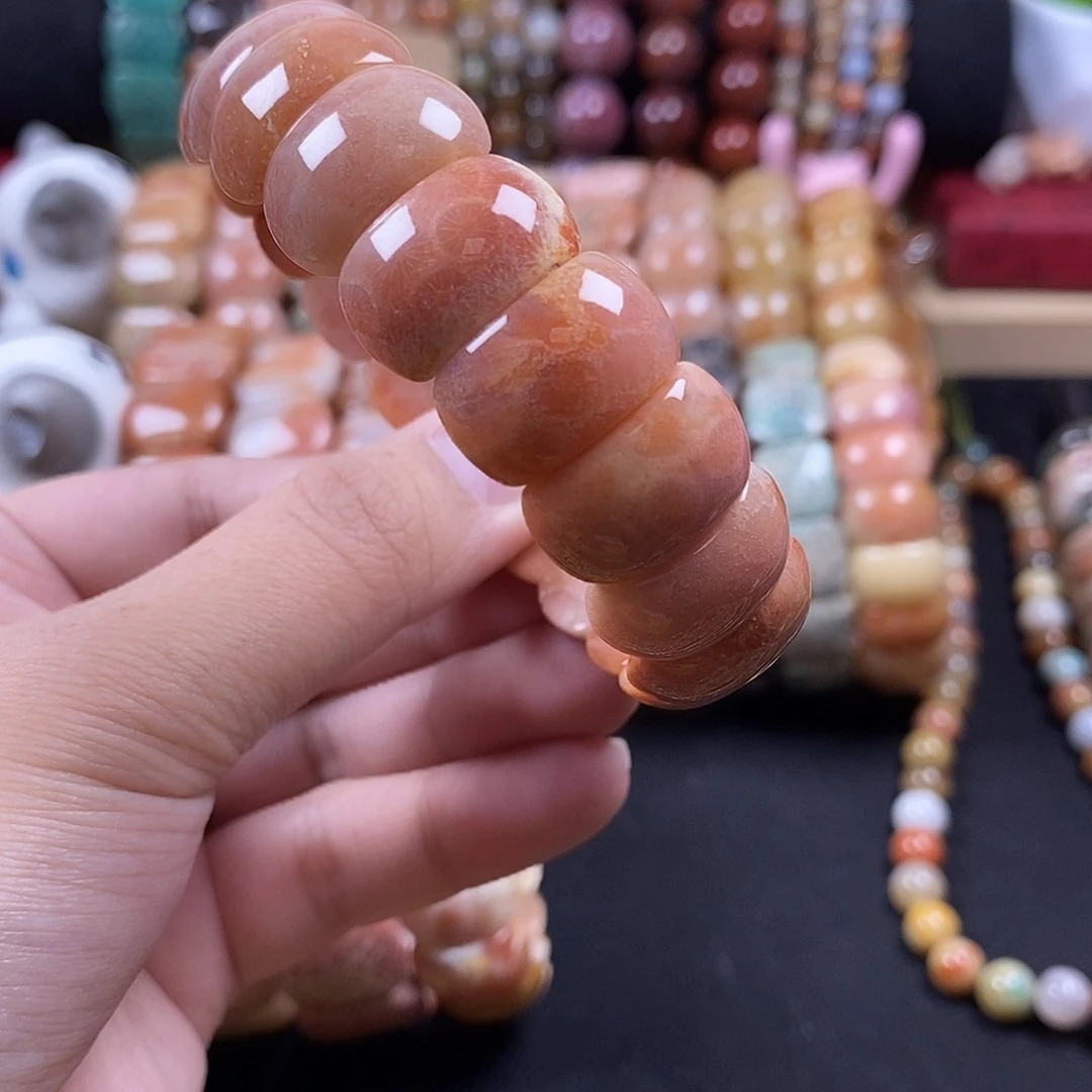 ****硅化珊瑚（珊瑚玉）未镶嵌手牌 双十一破价