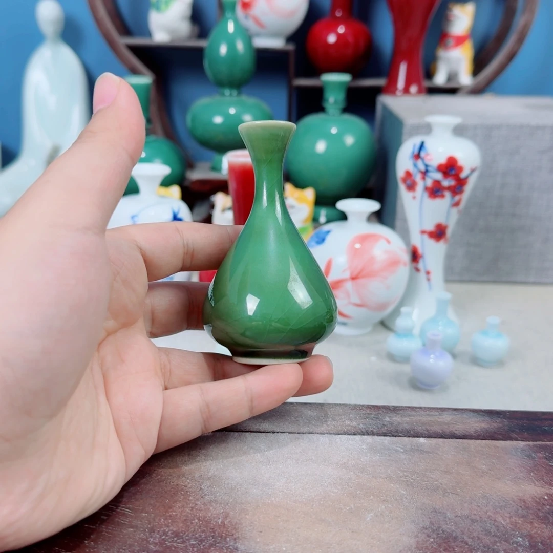 陶瓷手工小花器摆件