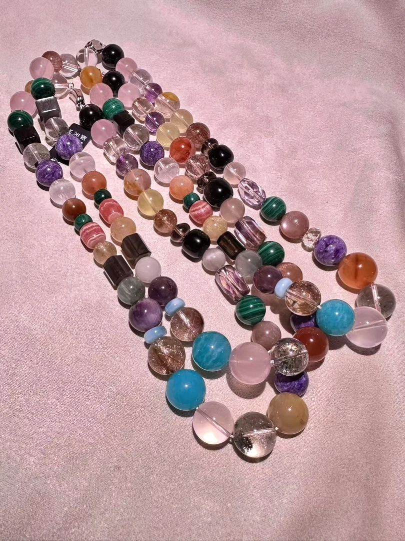 水晶多宝宝宝项链，多样性发其一