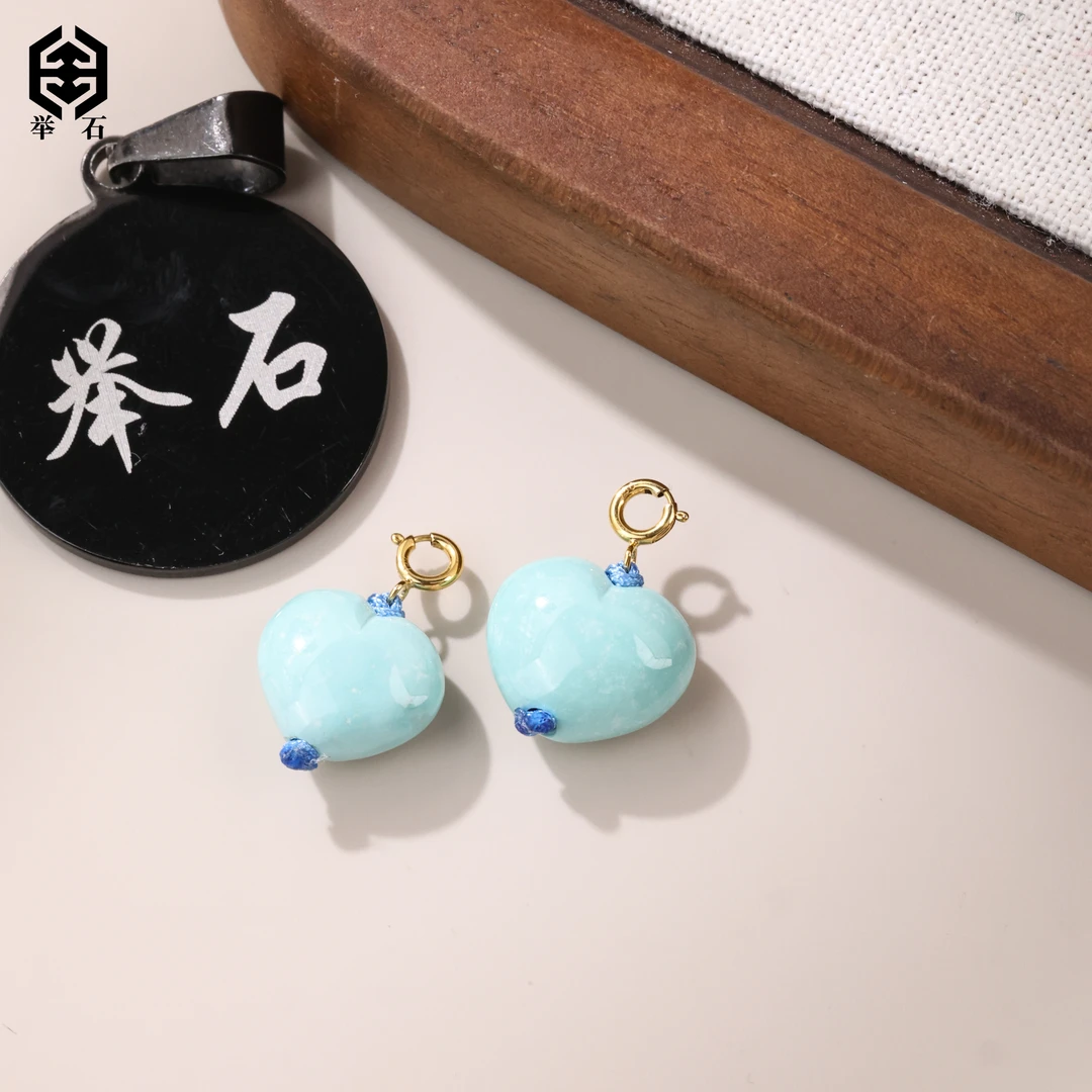 【举石精选】X0528-3793-41绿松石吊坠18k（一件/多样性发）u