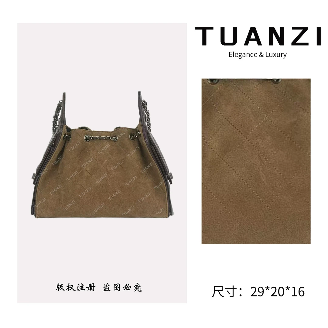TUANZI『高端玩家』秋冬新款原创小众腋下包 ZT-D8007-焦糖粽