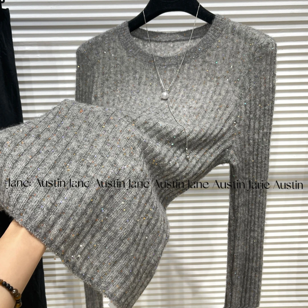 Jane Austin •言言（初冬）秋冬新款显瘦气质毛针织衫女网红女