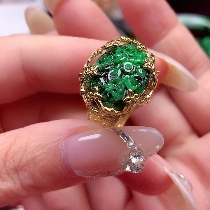 颈饰银S925镶嵌翡翠翡翠