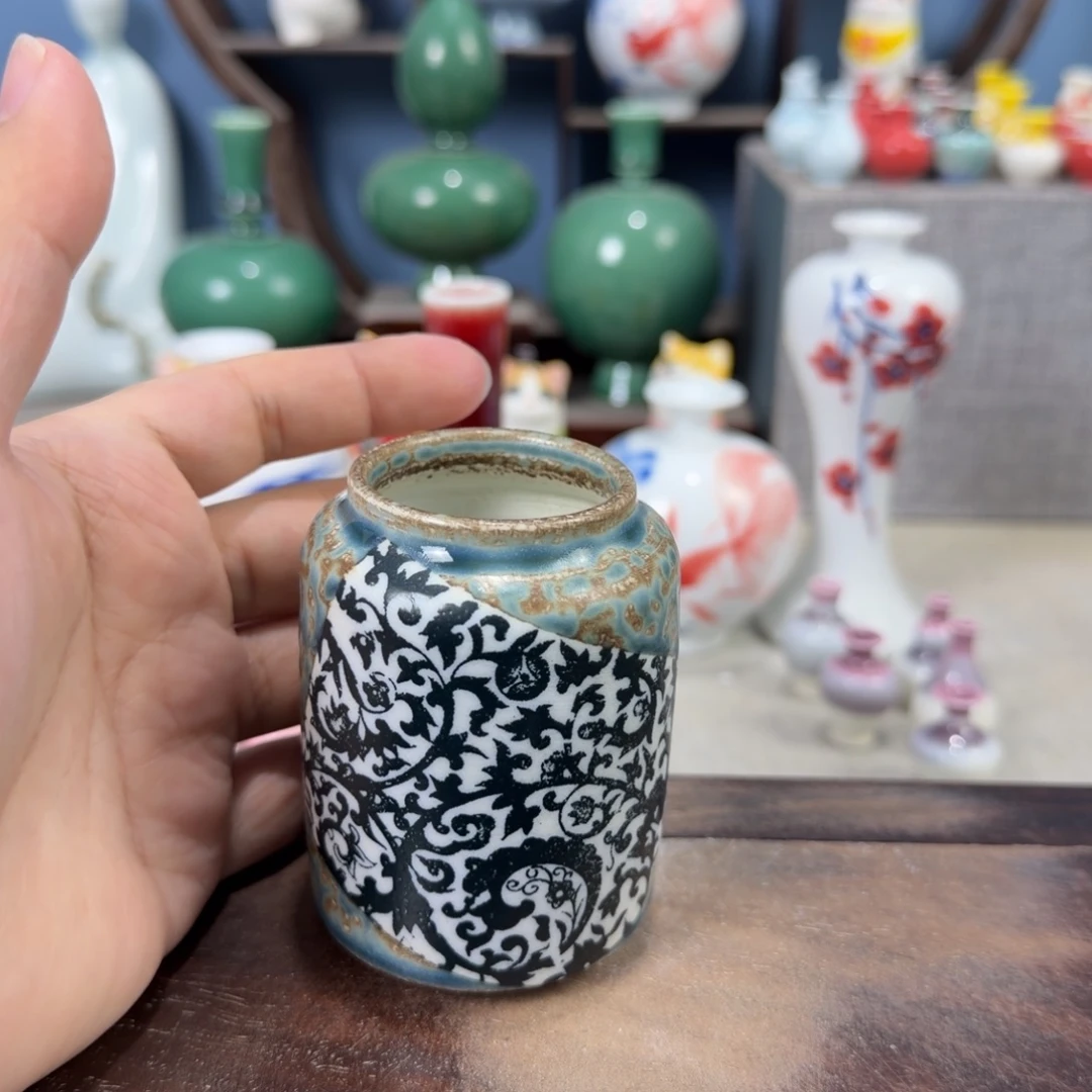 陶瓷手工小花器摆件