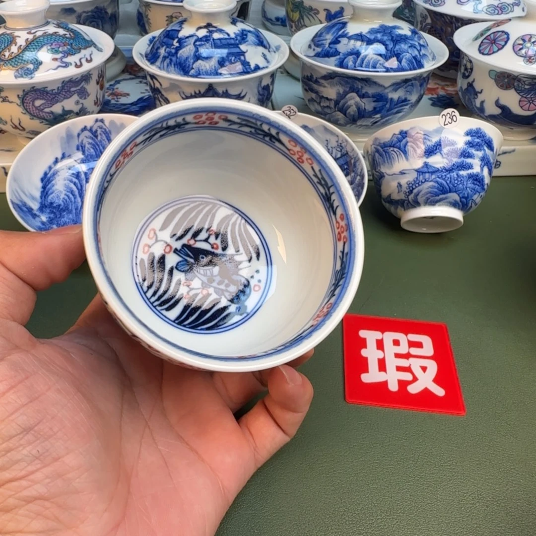 纯手工纯手绘茶具石头255