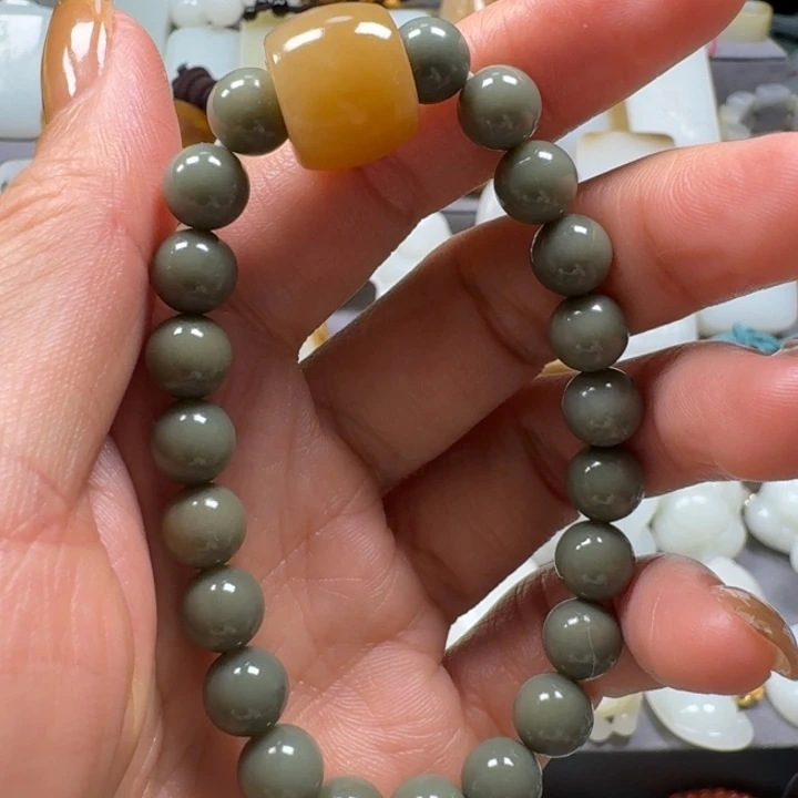 和田玉手串未镶嵌