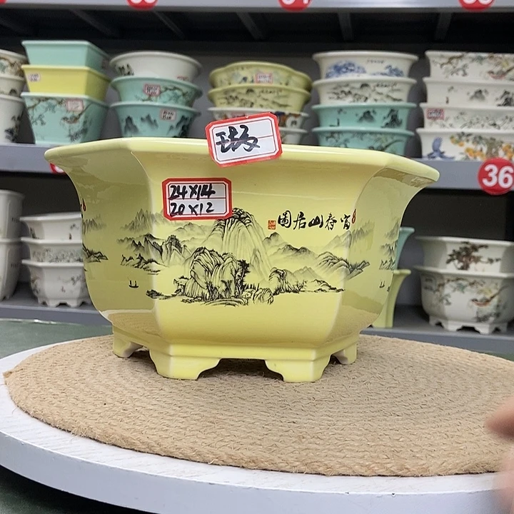 紫砂紫砂花盆0273