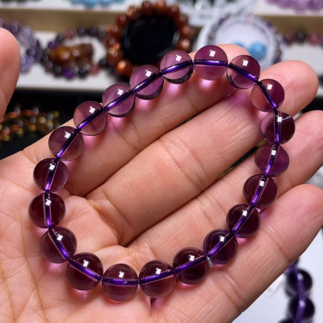 水晶手链未镶嵌巴西紫水晶