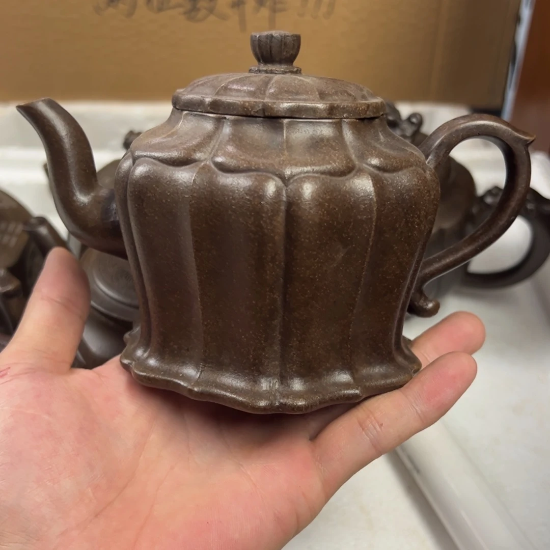 紫砂茶壶宜兴原矿紫砂壶400毫升容量