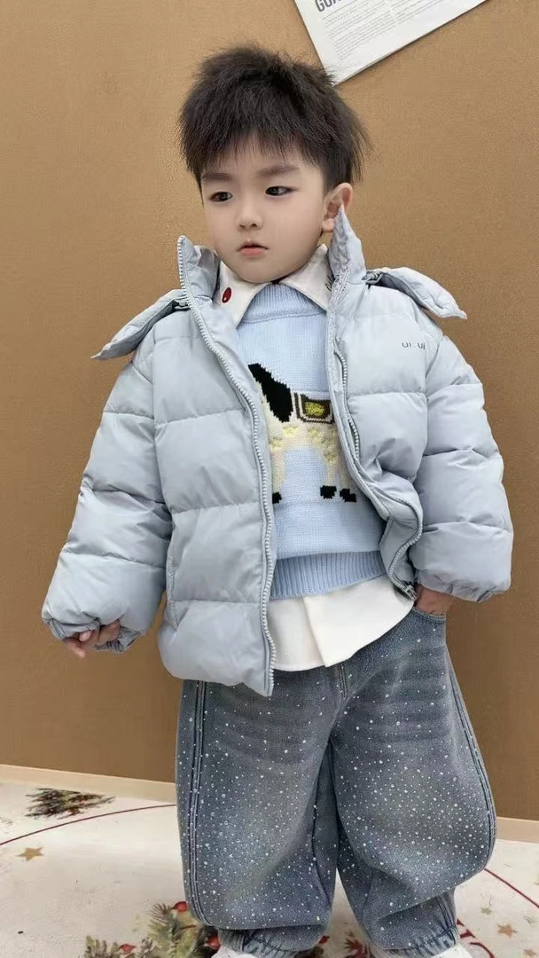 【棉逗熊品牌】棉逗熊品牌冬季男童韩版时尚休闲酷帅男童套装-C888