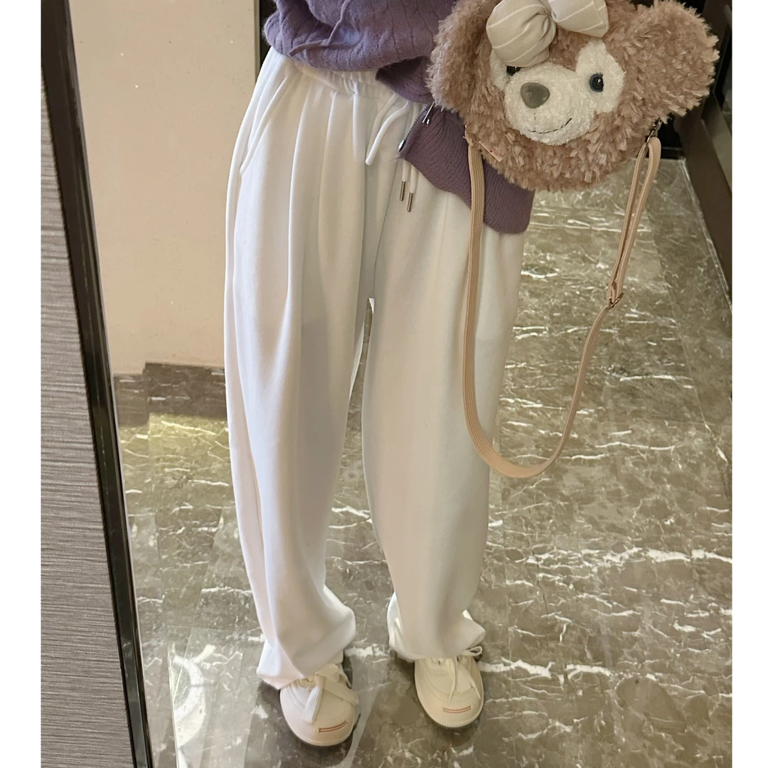 TIAO 350G重磅秋冬百搭休闲裤松紧腰F065