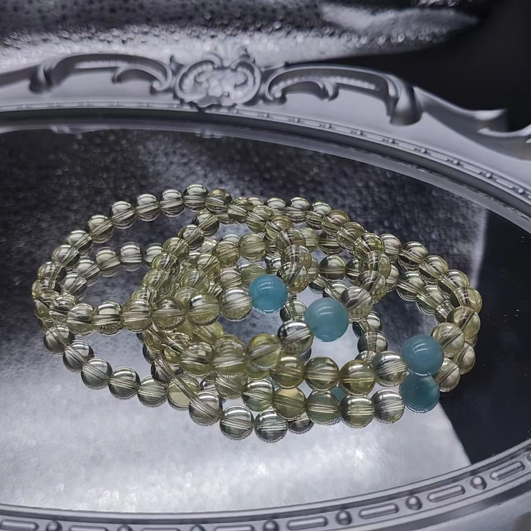 硕夏天然柠檬黄水晶7-8mm设计款多样性发其一SX243