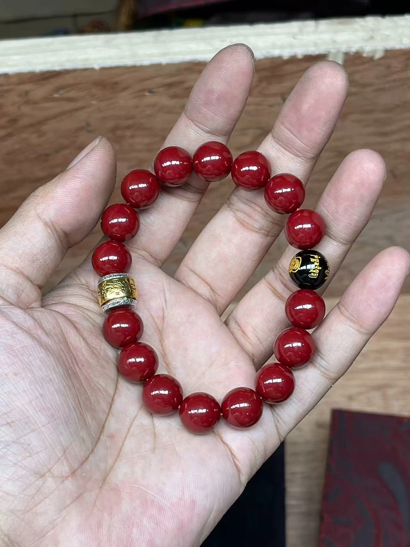 含辰砂工艺品手串@@yu223(无礼盒)