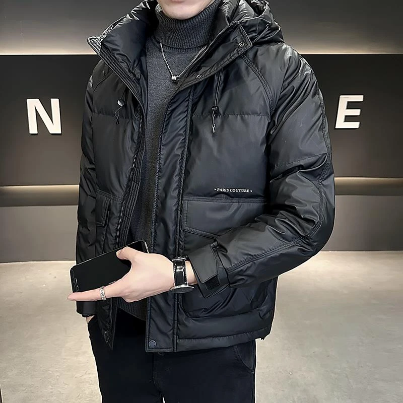 【香港CUFK&轻奢男装】冬季2025新款潮牌连帽保暖加厚高端外套冬天