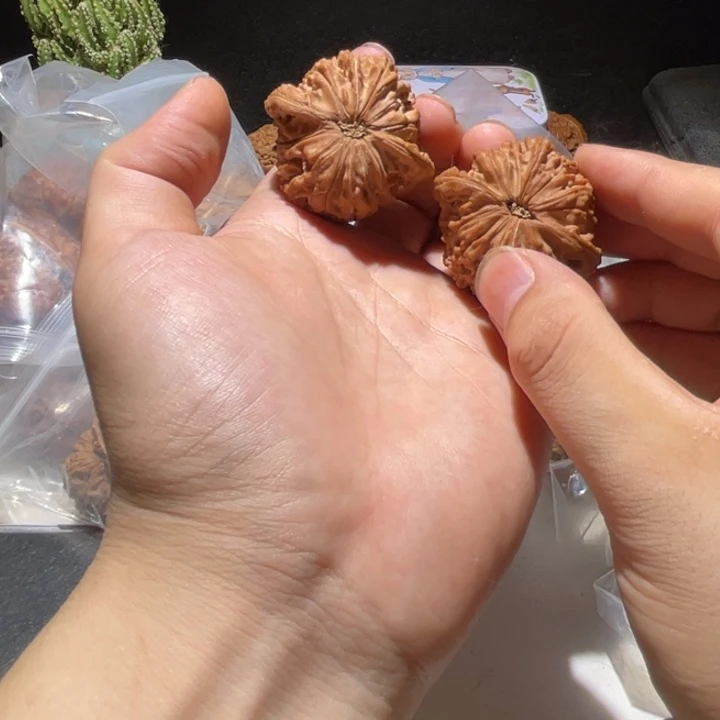 吊坠文玩核桃44尺49克全品磨盘满肉