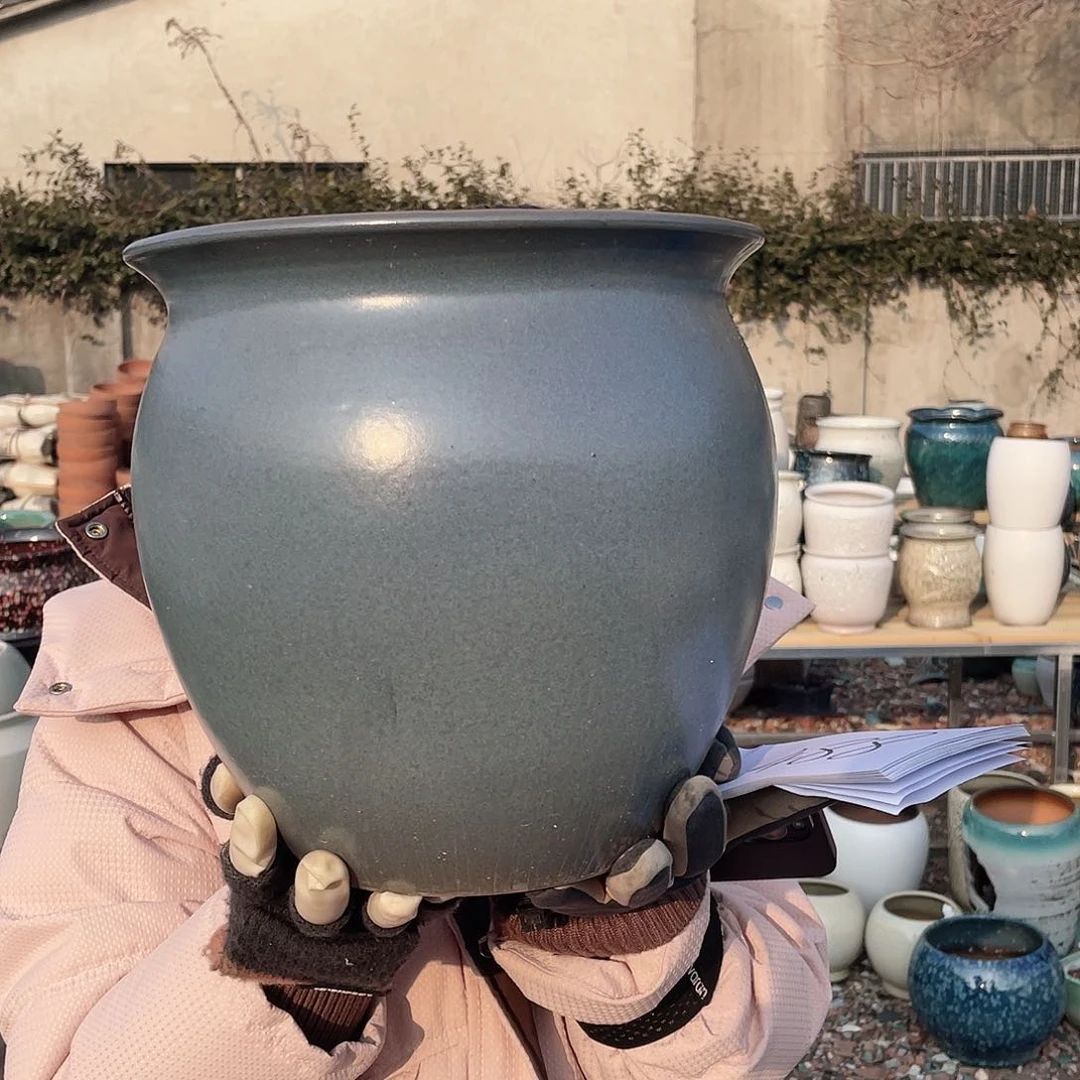 红陶王嫂花盆0213-488