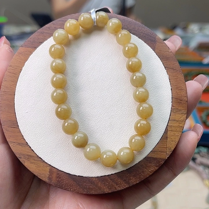 和田玉未镶嵌手串A19卡8