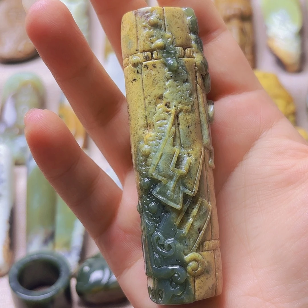 岫岩河磨玉（透闪石质玉）未镶嵌挂件