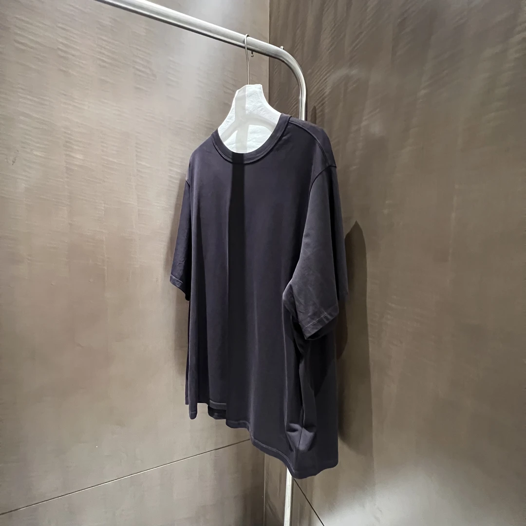 lulu-高定轮廓宽松系带短袖t恤女