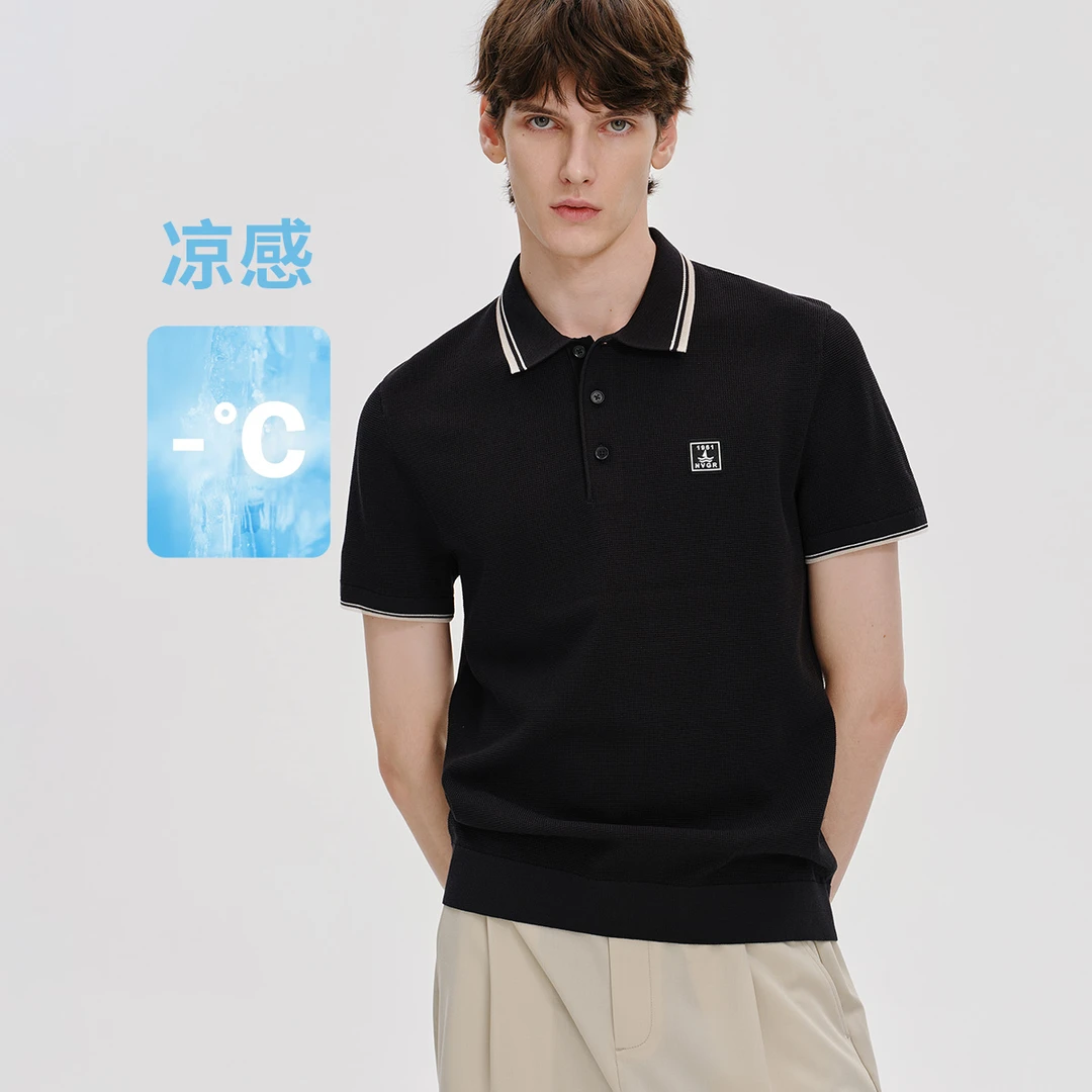 【凉感透气】navigare意大利小帆船夏时尚短袖POLO衫男休闲翻领T恤